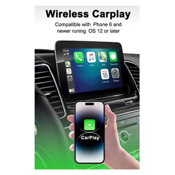 Trådløs Carplay & Android Auto-boks for bil 2-i-1 kablet til trådløs dongle Plug & Play CarPlay Android AUTO-adapter AI-boks