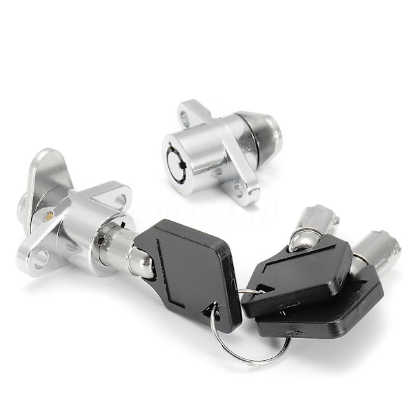 2x Hårda Sadelväskor Lås 3 Set För Touring Glide Road King Ny