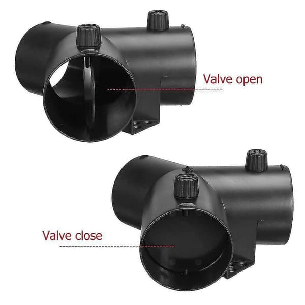 75mm Y-formet Parkeringsvarmer Luftventil Udluftningsforbindelse med dobbelt reguleringsventil klap til Webasto Luft