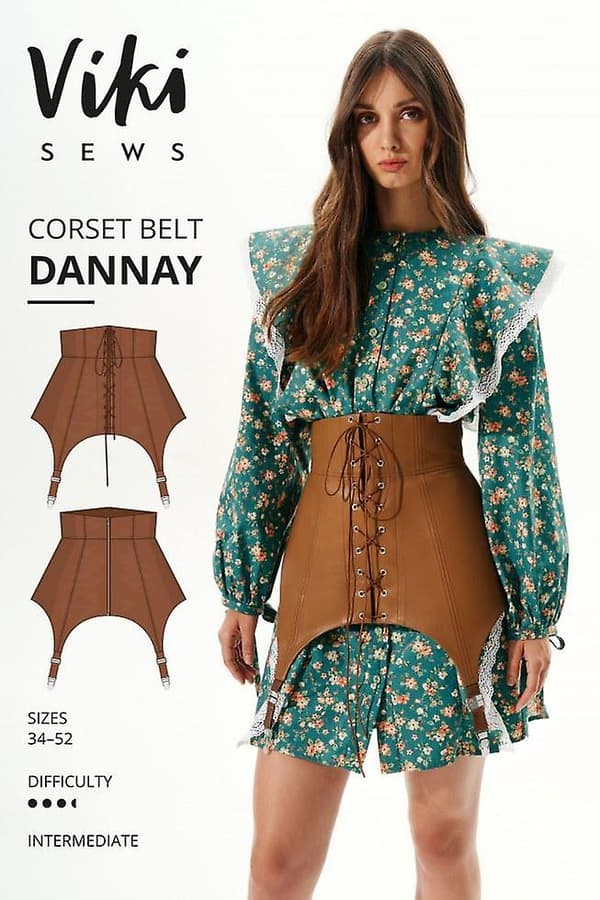 Vikisews Paper Sewing Pattern Dannay Korsettivyö
