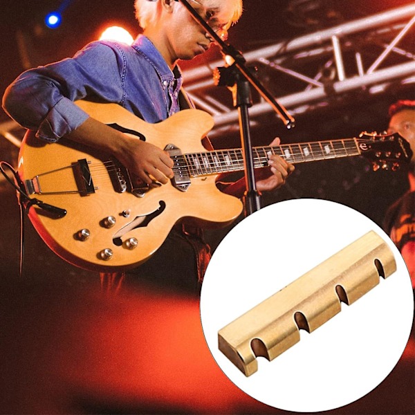 4-strängad basgitarr elektrisk mässingsmutter ersättningsdelar