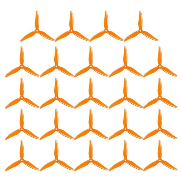 24 stk. 51466 V2 FPV Propeller 5 tommer 3-bladet Propeller Drone Propeller til FPV RC Racing Drone Orange