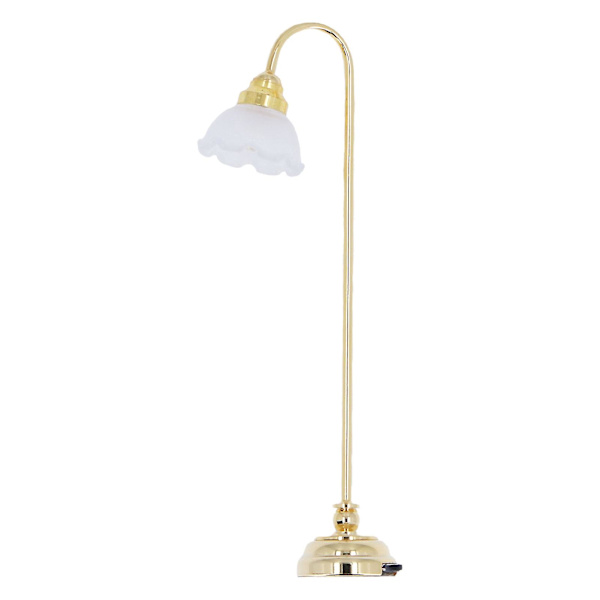 Miniatyr Dukkehuss Gulvlampe 1:12 Skala Miniatyr Møbler Til Dukkehuss Tilbehør