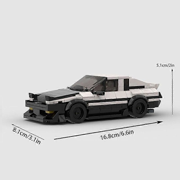 313 Dele AE86 Initial Cars D Moc Speed Champions Racer Byens Sportskøretøj Byggeklodser Kreative Undervisningsspil Drenge 10229 Fjernstyrede Robotter