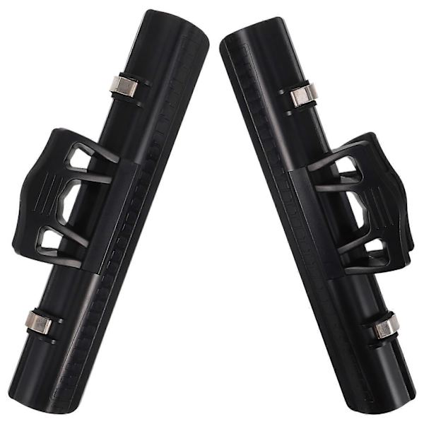 Sideholdere Sort 15.00X4.50X3.00CM Plastikclips til noder Musikere Studerende 2-pak