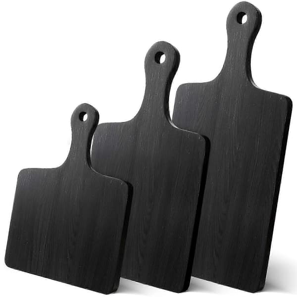 3-pack Rustik Bambu Skärbräda Bröllopspresent DIY Lasergraverbar 42x17 cm, 35,6x17 cm, 25x17 cm 2025