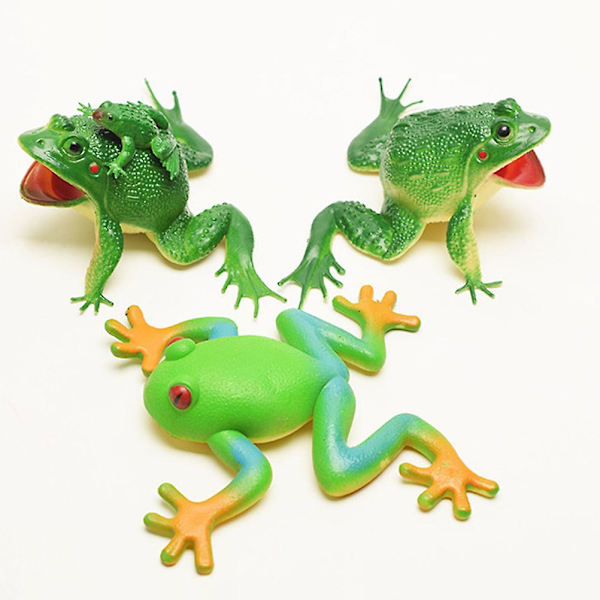 Skrivebordsdekoration Livagtig Frø Simulation Frø Frø Badelegetøj Frø Miniaturefigurer Frøer Statue