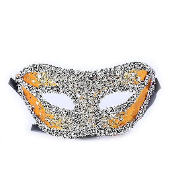 Gold Party Mask Plastic Half Face Cover Halloween Cosplay Prop