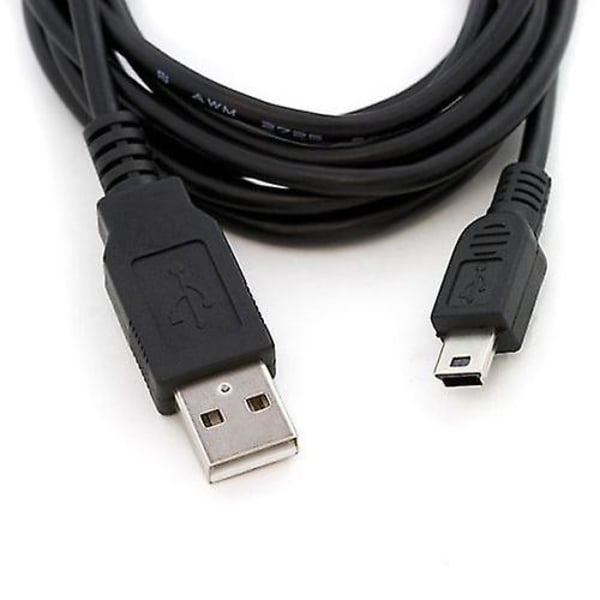 USB-kabel for dataoverføring og lading for Zoom H6 Handy Kamera Svart