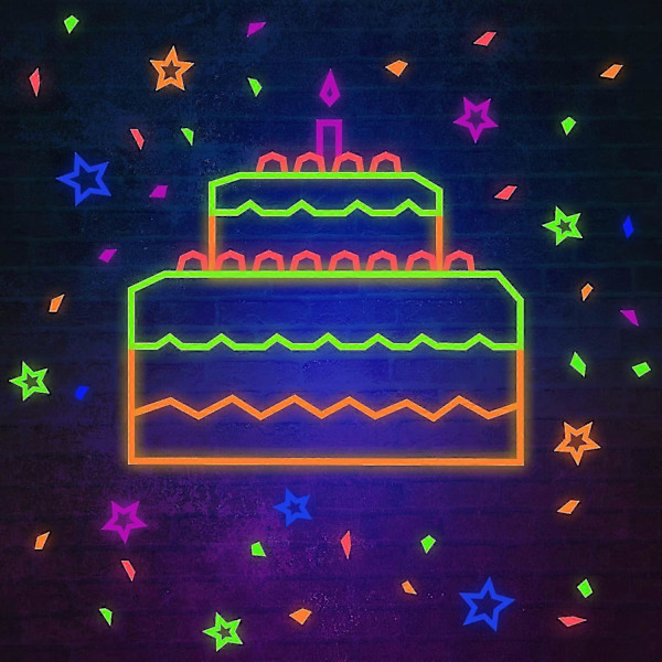 6 Färger Neon Gaffer Vävtapet, Fluorescerande UV Blacklight Självlysande Tejp För UV-Party 15mm*5m