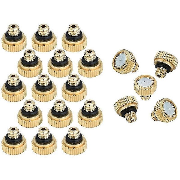20 st Brass Dimsprutor för Kylsystem 0,012 tum (0,3 mm) Vattenspraymunstycke Bevattning