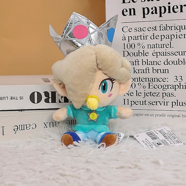 18 st Mario Bros Baby Princess Peach Daisy Rosalina Mjuka Plyschleksaker Kawaii Baby Mario Luiji Stoppade Peluche Dockor Present Barn