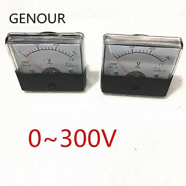 En-faset Generator Voltmeter til 2KW 5KW 2500 6500 Benzin Generator, Kvadratisk Voltmeter 0-300V