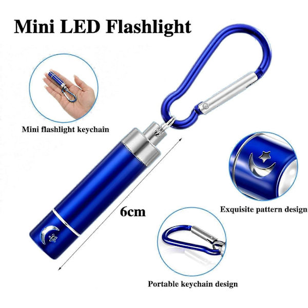 Mini taskulamppu avaimenperä, Mini LED-taskulamppusetti, Mini taskulamppu, 's Mini taskulamppu, LED-taskulamppu, Pieni taskulamppu retkeilyyn, Lahjoja