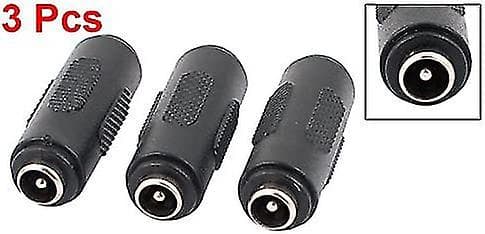 DC Strømforsyning Hun til Hun Adapter Stik (sort) (3 stk)