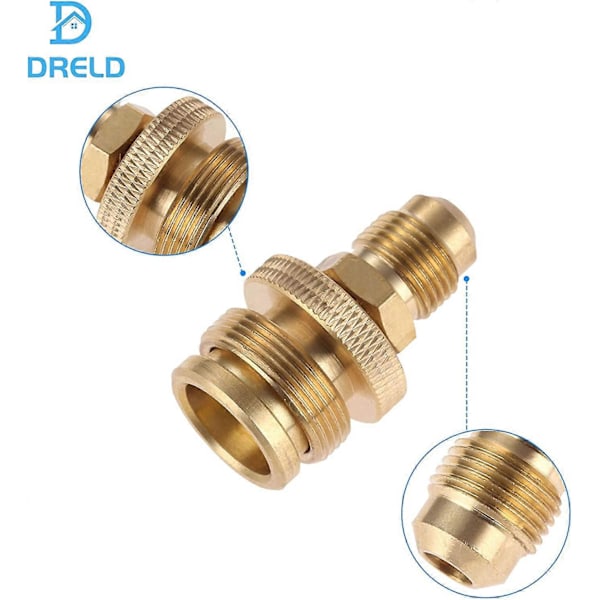 1lb Propaanitankin Säiliön Säätimen Sovitin Liitäntä 3/8 Uros Flare (5/8\"-18UNF) Kierteeseen