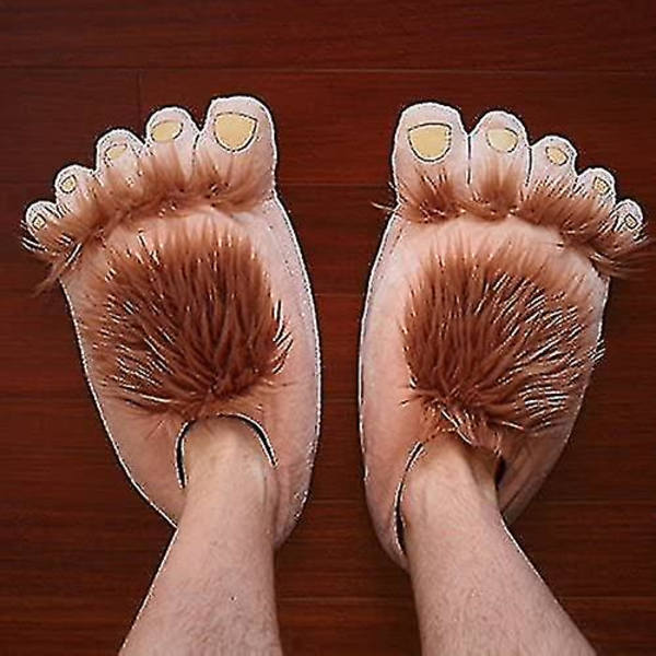 Roliga och originella Savage Feet-tofflor för män - bekväma och roliga presenttofflor