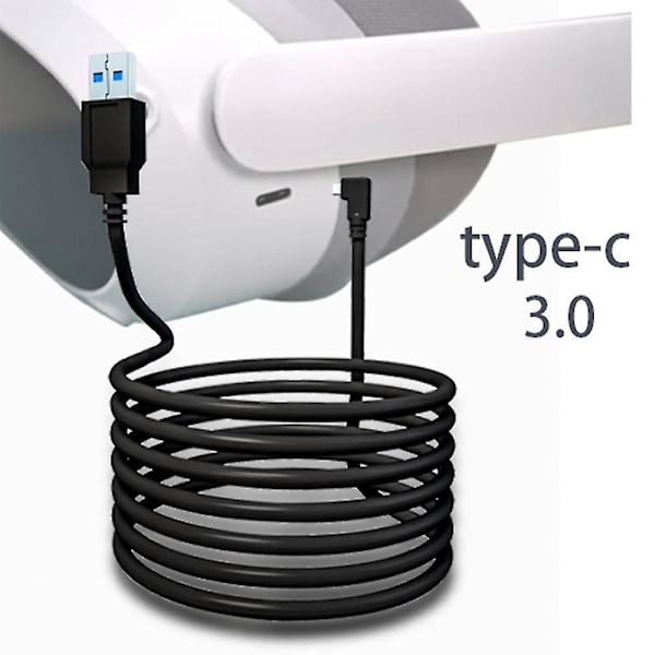5m Lade- og Datakabel for Pico3/pico4/pro VR Rask Lading VR Headset Tilbehør