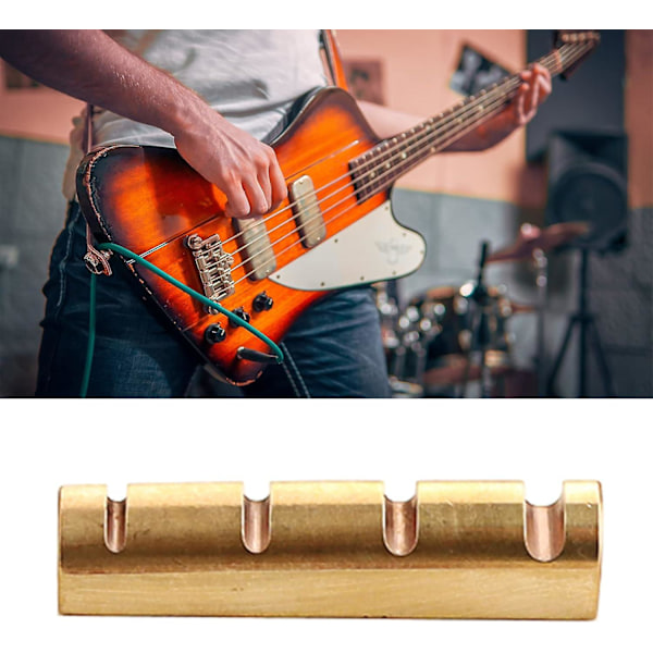 4-strenget Basguitar Elektrisk Messing Nøddel Udskiftningsdele