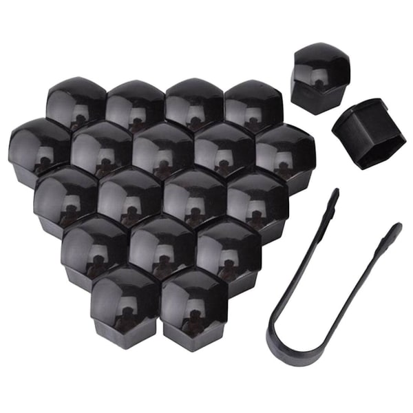 20 Pakk Mutterdeksler, 17mm Hjulmutterdeksler Universelle Deksel, Deksel Universelle 17mm Bilhjulmutterboltdeksler Låsedeksler, Bilmutterdeksler