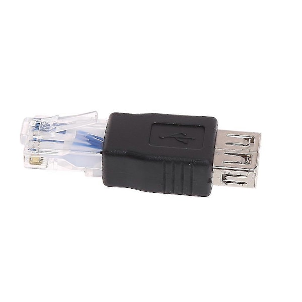 Usb2.0 A Hona Till Rj45 Hane Ethernet Usb Överföring Nätverkskontakt Adapter