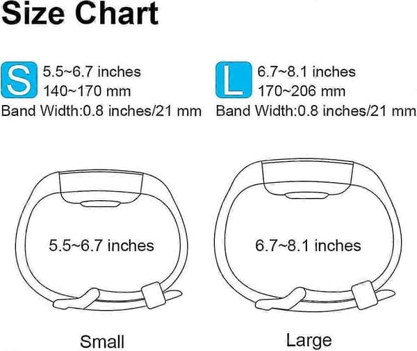 Silikoniset urheilulliset vaihtorannekkeet Fitbit Charge 2 -kelloon (6 kpl)