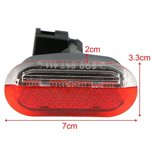 2x LED-bilens inre dörrvarningslampa av hög kvalitet för Beetle Golf Mk4 1999-2004 1j094741