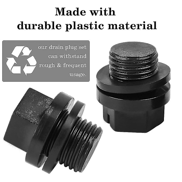 4 Pak Drænpropper Med O-ringe Pumpeprop Poolfiltre Udskiftning Pool Dræn Pumpeprop Spx1700fg F