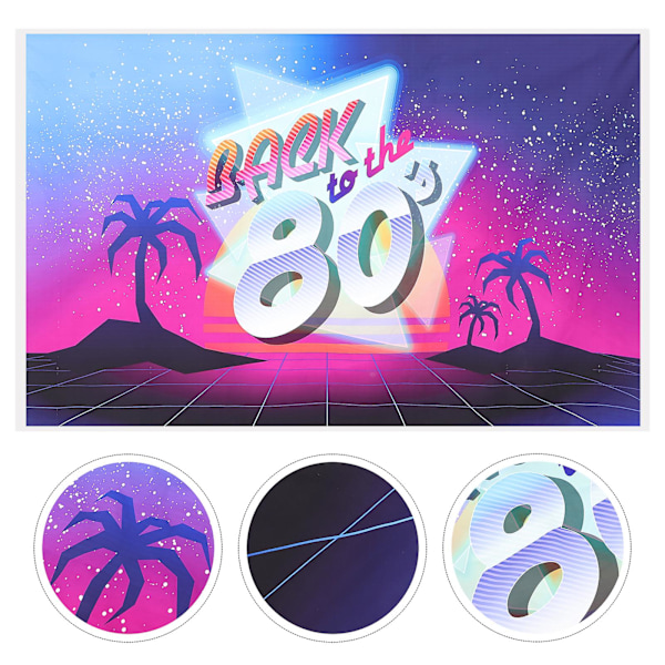 Decked 80-lukujen Koristeet Retro Disco Kuva Tausta Disco Valokuvaus Tausta Kuva Koppi Tausta
