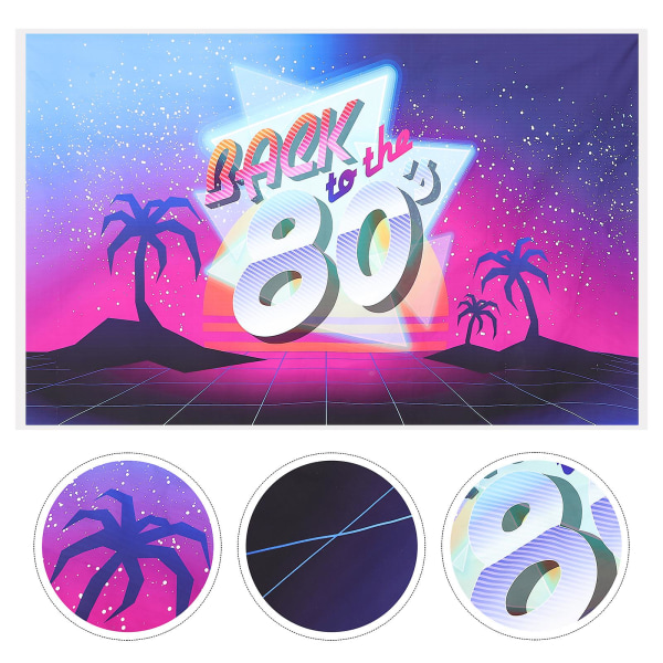 Decked 80-talls Dekorasjoner Retro Disco Foto Bakgrunn Disco Fotografi Bakgrunn Fotoboks Bakgrunn