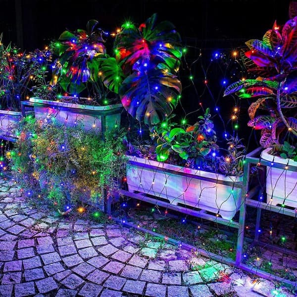 Jule LED Netlys, 3 x 2m Forbindbare Netlys, Julepynt til Indendørs Udendørs Busk Have Dekoration