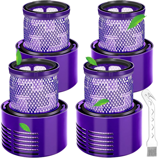 Filter til Dyson V10 Sv12, filtre til Dyson Cyclone V10 Sv12-serien V10 Absolute/animal/total Clean/motorhead støvsugere, #dy-969082-01 (4 pakker)