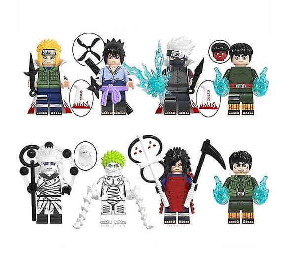 Barnens Montering Leksaker Naruto Serie Metkay Vit Minifigur Byggstenar