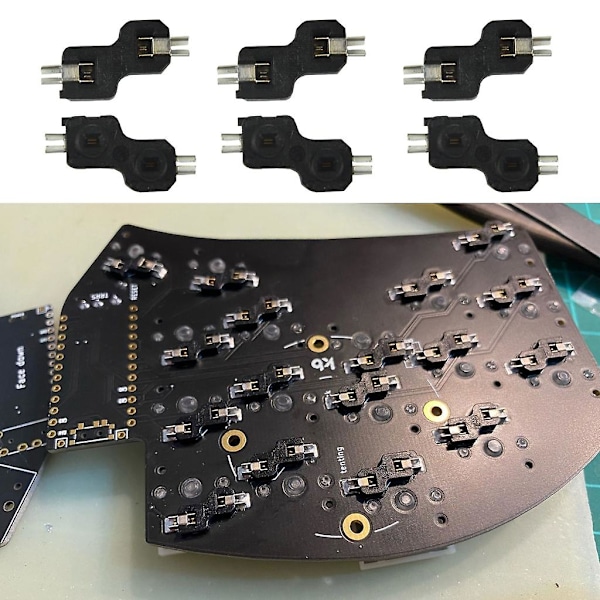 50 st/set Lågprofil Socket Hot Swap Chokladbrytare för Kailh 1350 Mekaniskt Tangentbord Brytare Hot Plug