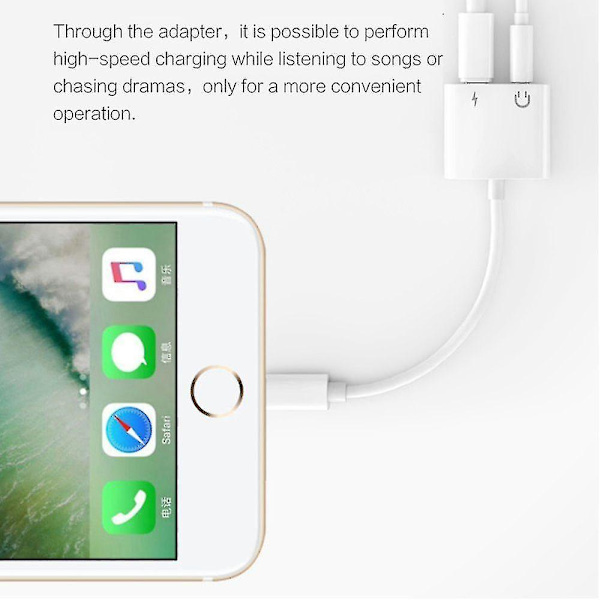 Apple Iphone Lightning Audio Adapter Splitter