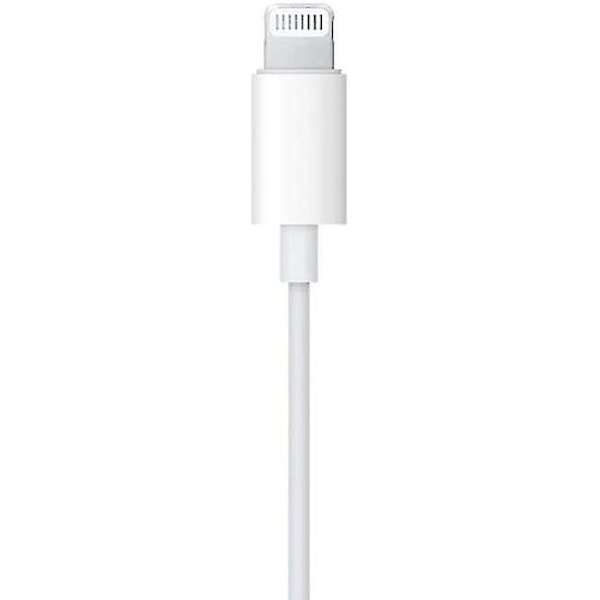 Apple med Lightning-stik - Hvid