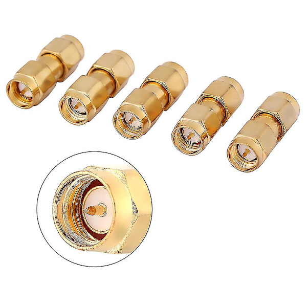 SMA Han till SMA Han Koaxialkontakt Adapter Set 5st