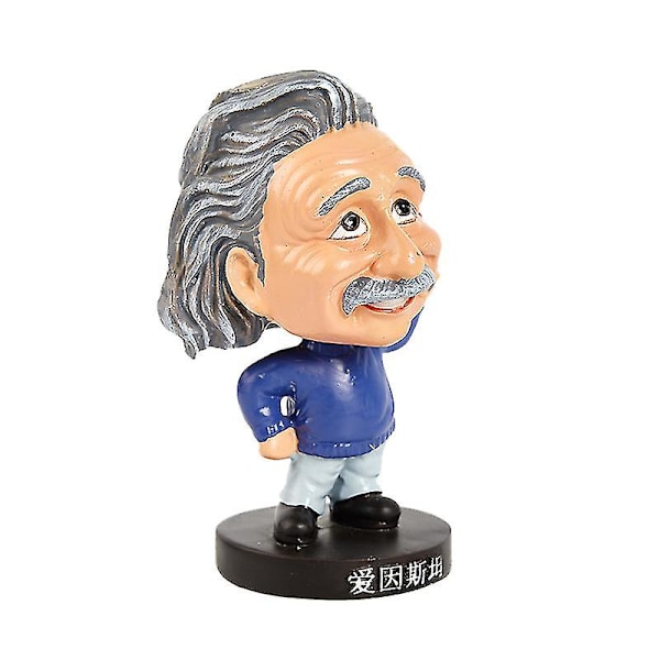 Einstein Resin Bobblehead Figur