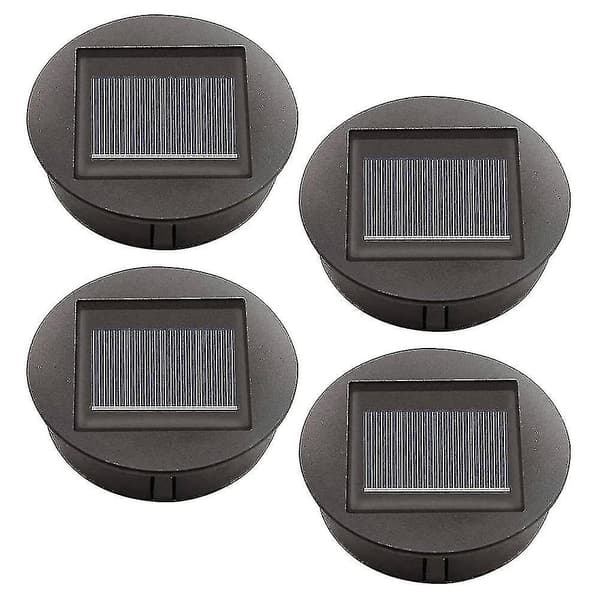 4 stk. Solcellelamper med LED-pærer, Solcelle Topplys Erstatning, LED Solcelle