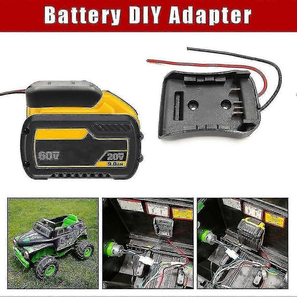 Batteriadapter for Dewalt Flexvolt 60v Max Dock Strømkontakt Z
