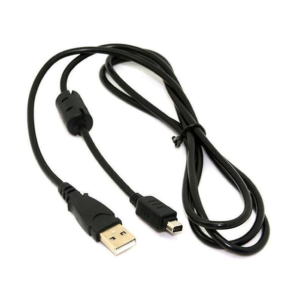 Musta 12P USB-datakaapeli Olympus-digitaalikameralle CB-USB5 CB-USB6 1,5M kaapeli