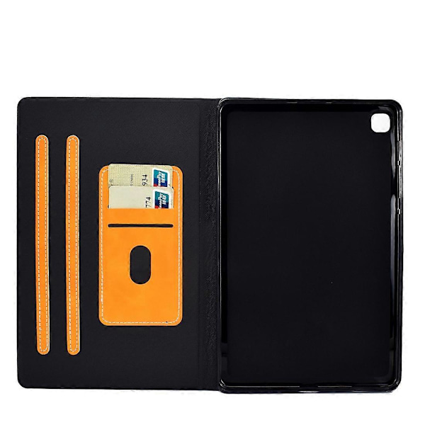 Til Samsung Galaxy Tab S6 Lite P610/P615 Horisontal Flip Læderetui med holder, kortholdere og Sleep / Wake-up funktion i kohudtekstur