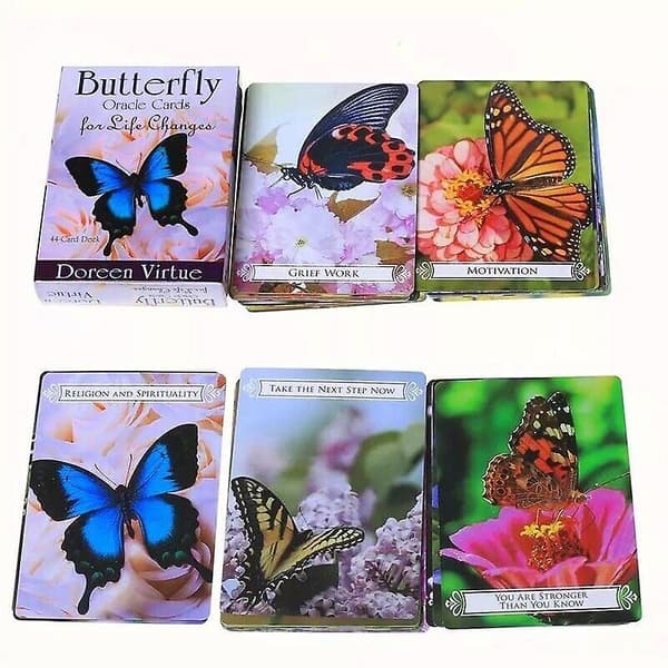 Butterfly Oracle Cards: 44 Kort Tarot Deck Engelsk Version Spådom Oracle