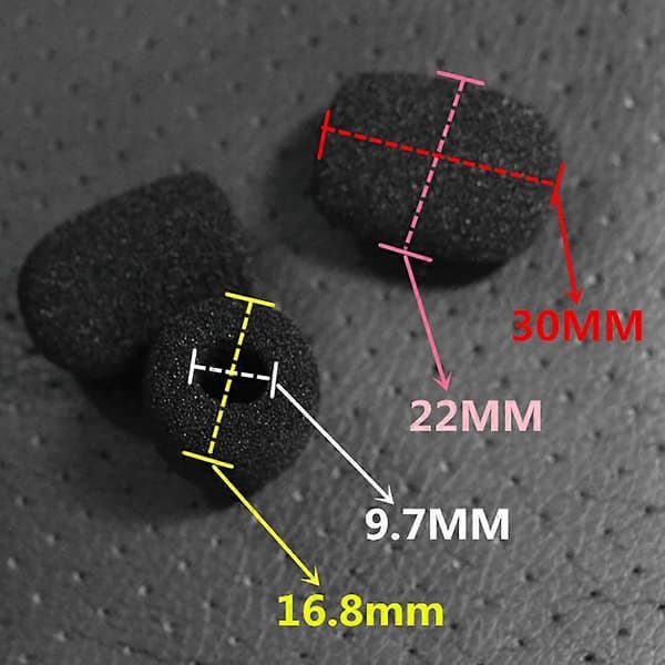24 kpl Mini Vaahtomuovisuoja Lavalier- ja Lapel-mikrofoneille