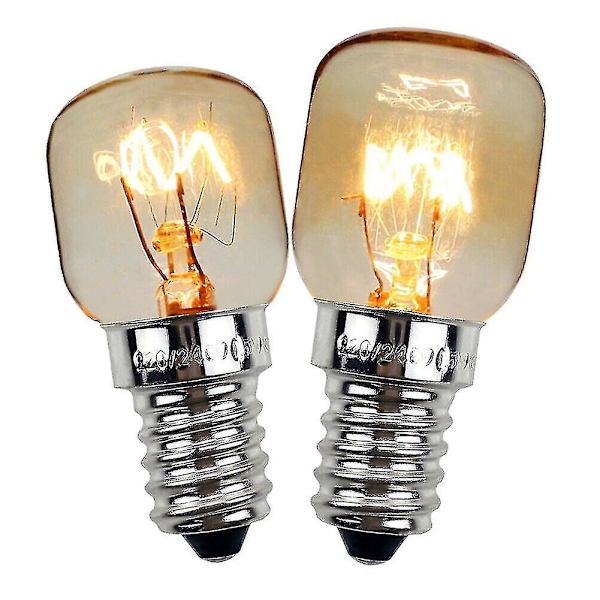 Premium-jääkaappi/pakastinlamput E14-kierteellä, 25W 240V volframi (2 kpl)
