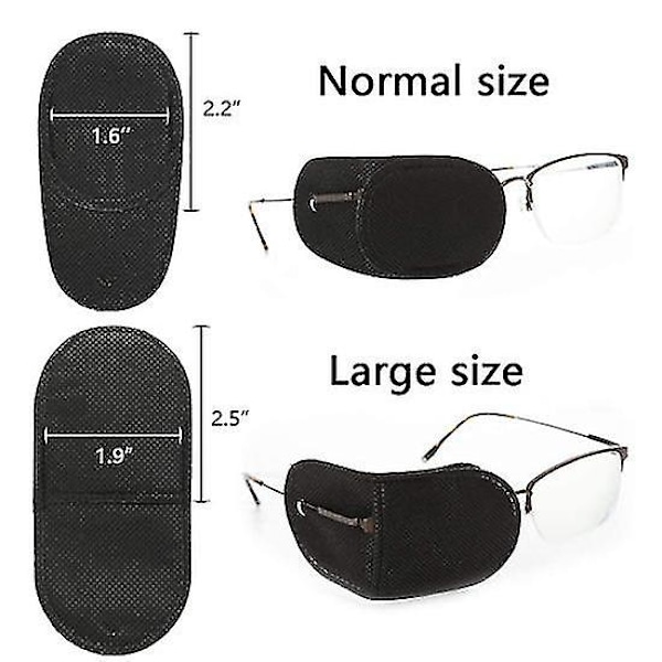 Silmälaput Aikuisten Ja Lasten 12 Kpl Laastari Lasit Hoito Laiska Amblyopia Strabismus Vasen Tai Oikea Silmä (musta)
