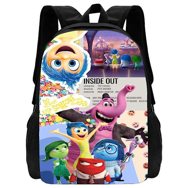 Inside Out 2 3D Matkustusreppu Lapsille Pojille Tytöille Juniorikoulukirjapussi Opiskelijan Olkalaukku Reppu Lahja