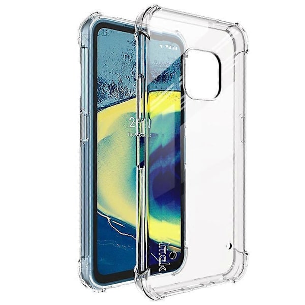 För Nokia XR20 IMAK Allomfattande Stötsäker Airbag TPU Skal med Skärmskydd