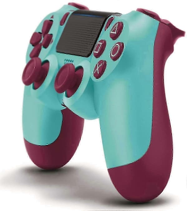 2025 DualShock 4 trådløs kontroller for 4 - Berry Blue
