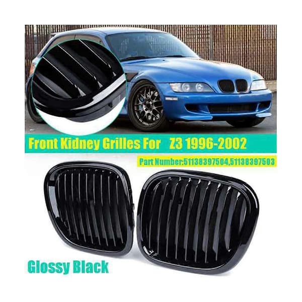 Auton kiiltävän musta etusäleikkö, Z3 Cabriolet Coupe 1996-2002